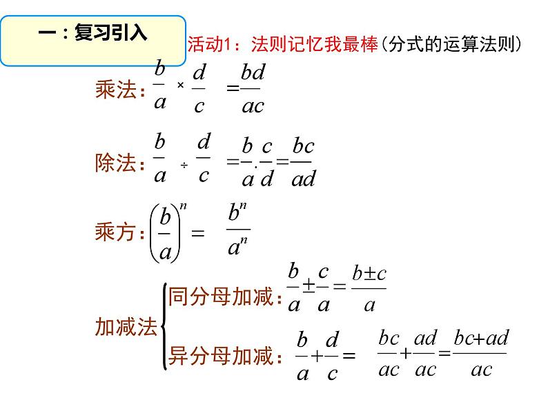 《分式的乘方及乘方与乘除的混合运算》PPT课件1-八年级上册数学人教版第2页