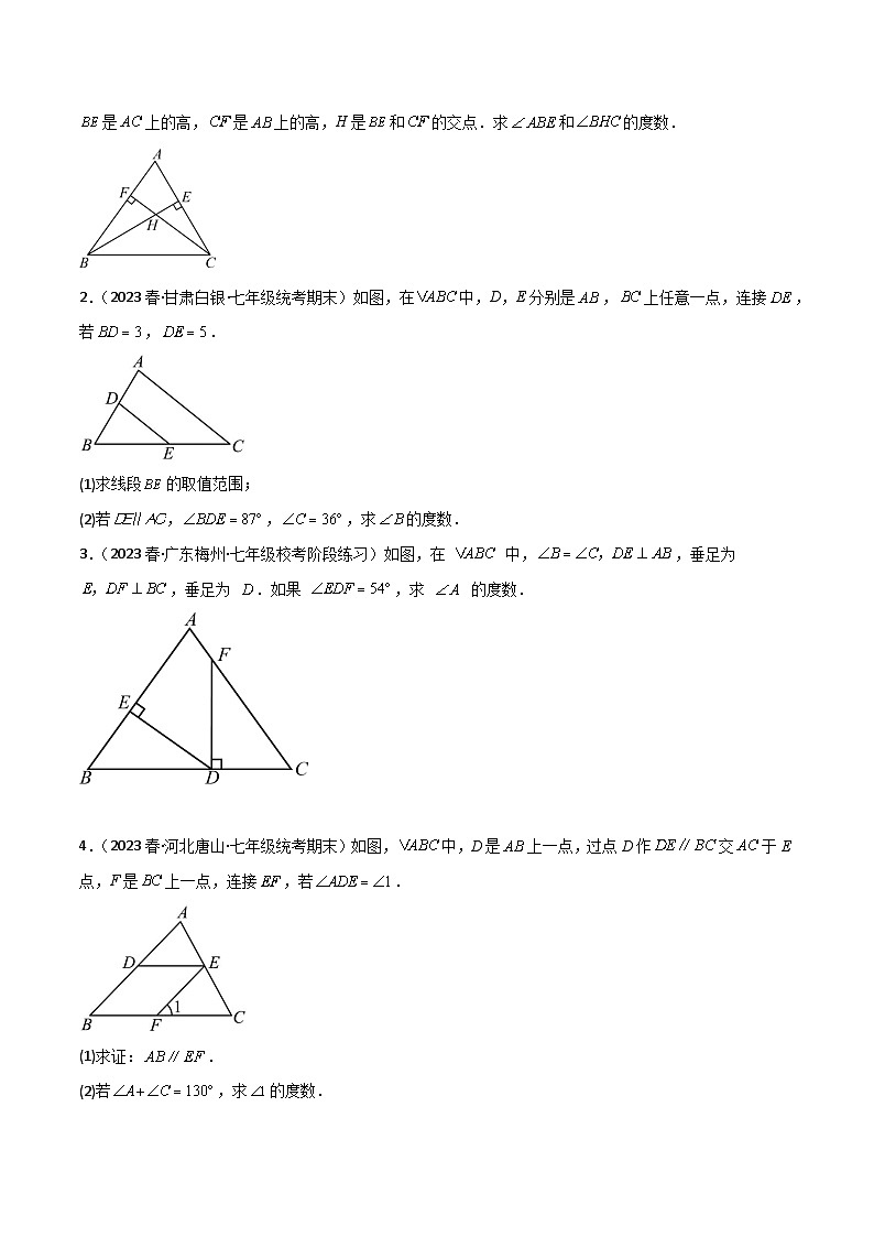 考點(diǎn)02 與三角形的角有關(guān)的8大考點(diǎn)歸類-原卷版第3頁