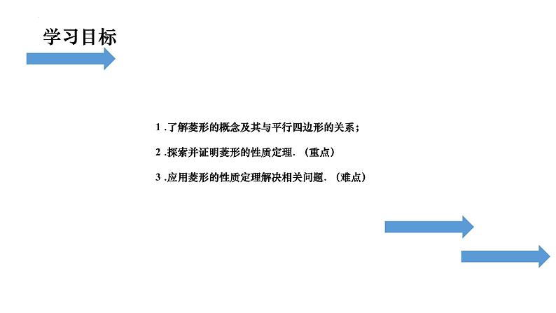 北师大版九年级上册数学第一章第一节第二课时菱形的性质与判定精品课件02