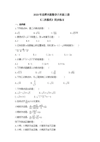 初中数学7 二次根式精品当堂检测题