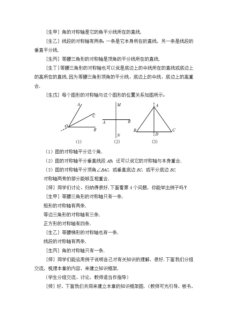 鲁教版五四制数学七上《轴对称》复习教案03