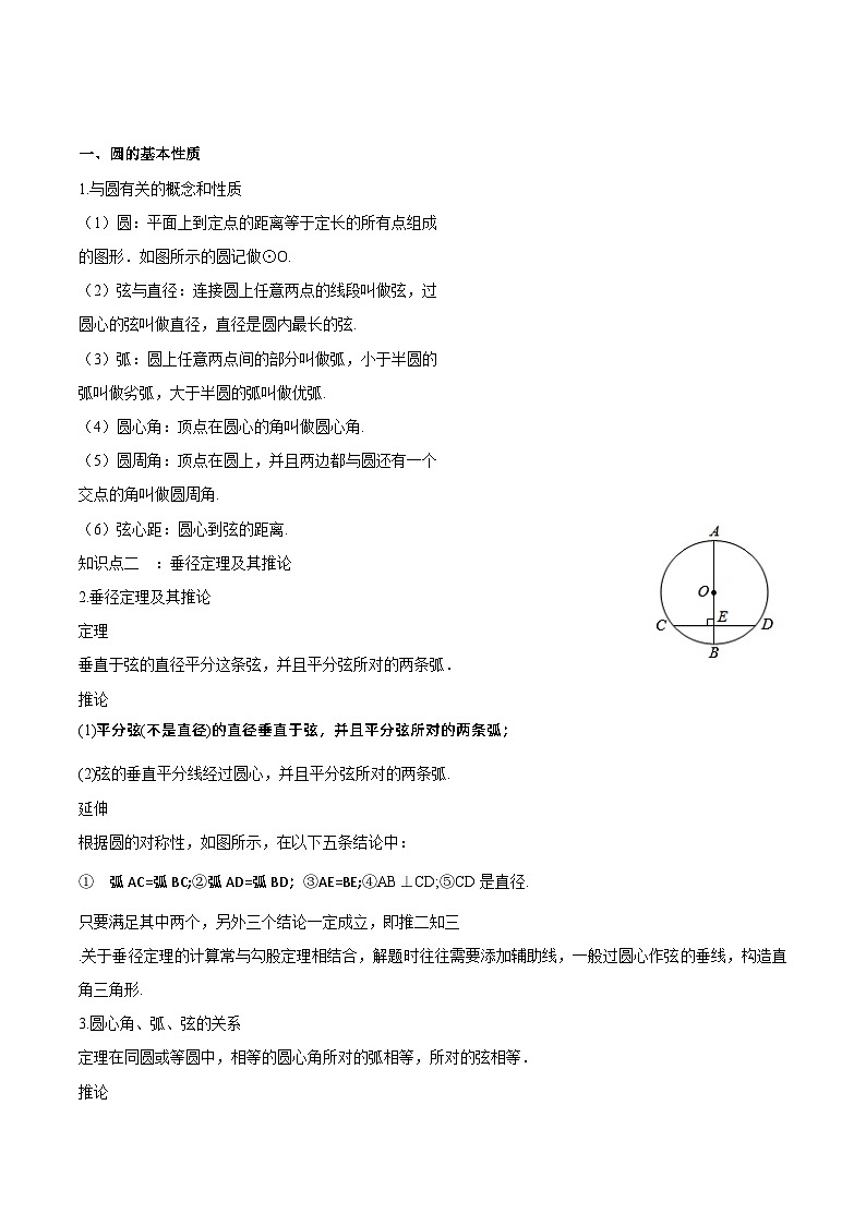 【期中單元知識點歸納】（人教版）2023-2024學年九年級數(shù)學上冊 第二十四章 圓（知識歸納+題型突破）（十一大題型，176題）（解析版）第2頁