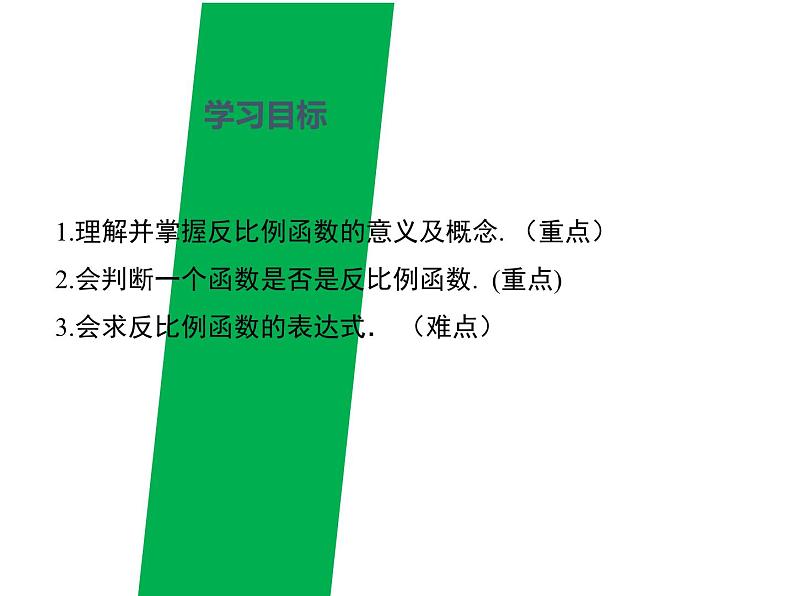 专题6.1+反比例函数九年级数学上册教材配套教学课件(北师大版)第2页