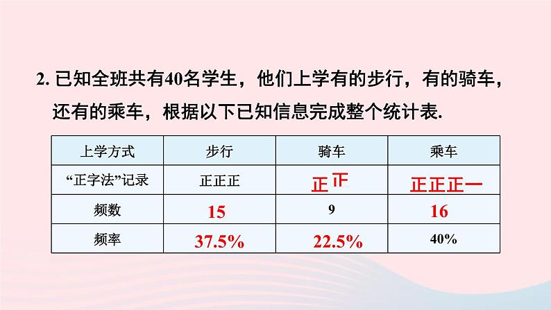 2023八年级数学上册第15章数据的收集与表示复习题课件(华东师大版)第3页