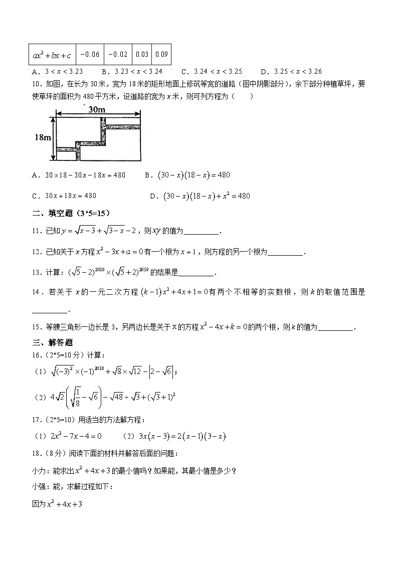 河南省南阳市镇平县部分学校2023-2024学年九年级上学期第一次月考数学试题(无答案)第2页
