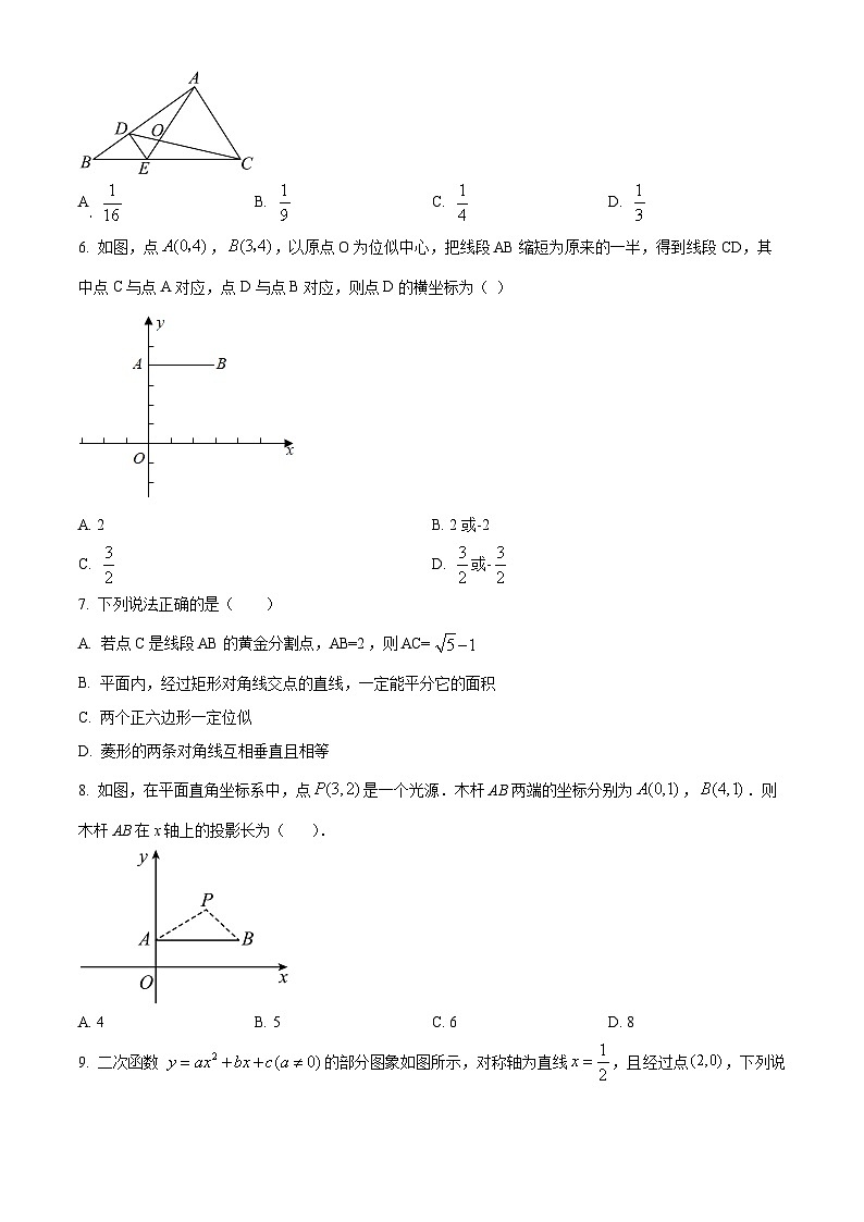 精品解析:广东省深圳市北大附中南山分校(深圳南山为明学校)2022-2023学年九年级上学期期中考试数学试卷02