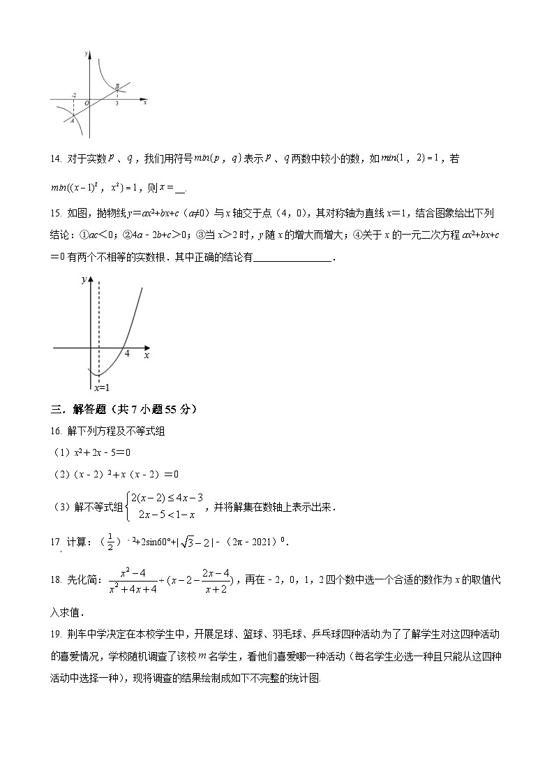 精品解析:广东省深圳市福田区外国语学校2021-2022学年九年级下学期3月月考数学试题(原卷版)第3页