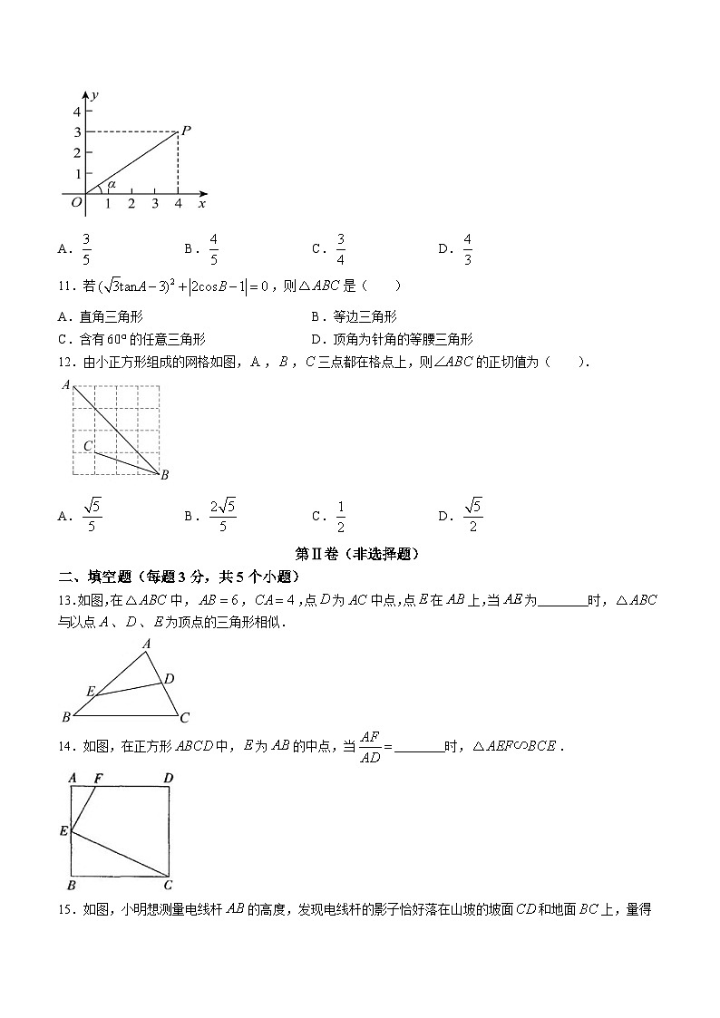 山东省聊城市莘州中学2023-2024学年九年级上学期第一次月考数学试题03