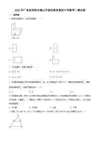 精品解析:2022年廣東省深圳市南山外國(guó)語(yǔ)學(xué)校(集團(tuán))中考數(shù)學(xué)一模試卷