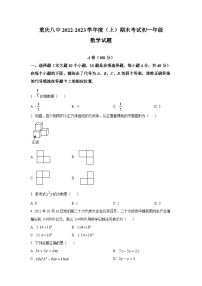 重庆市第八中学校2022-2023学年七年级上学期期末考试数学试卷(含解析)