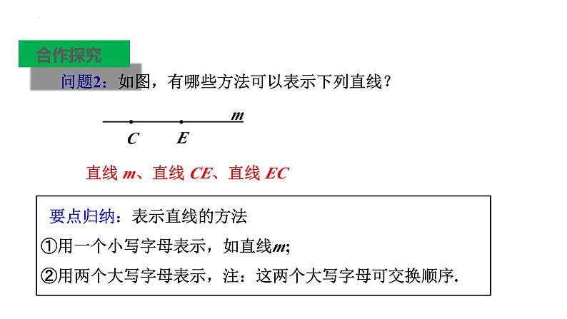 4.2+直线、射线、线段(第1课时)认识直线、射线、线段(教学课件)七年级数学上册同步备课系列(人教版)第8页