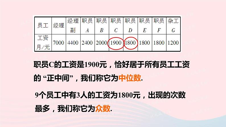 第六章数据的分析2中位数与众数课件(北师大版八年级上册)04