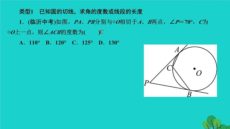 第24章 圆-专题训练:与圆的切线有关的计算与证明 人教版数学九年级上册作业课件02