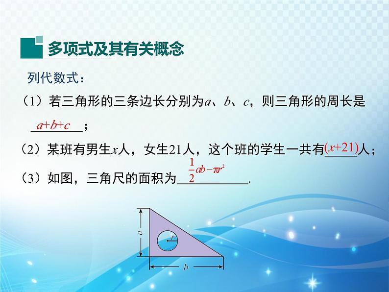 3.3 整式 第2课时 华东师大版数学七年级上册同步课件04