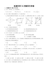 广东省深圳市罗湖区东湖中学2022-2023学年上学期九年级10月月考数学卷