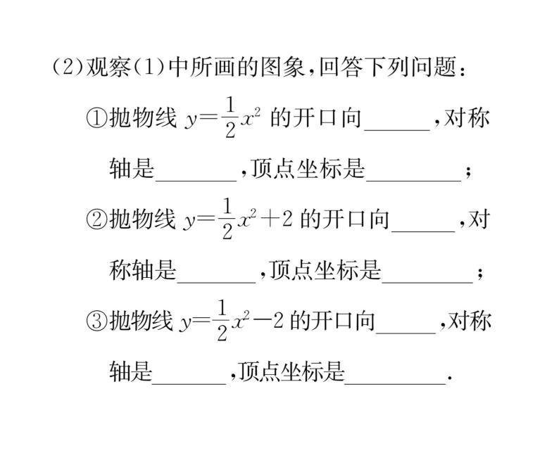 人教版九年级数学上册第22章22.1.3第1课时  二次函数y=ax²+k的图象和性质课时训练课件PPT08