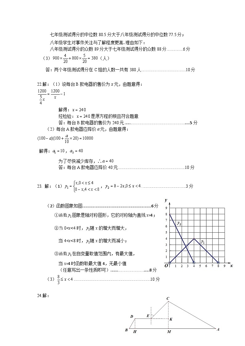 一中24届九上第一次月考数学答案第2页