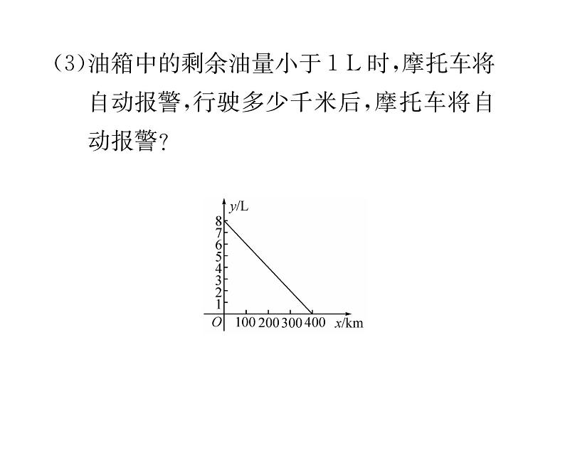 北师大版八年级数学上册第4章一次函数4 一次函数的应用第2课时 借助单个一次函数图象解决有关问题课时训练课件PPT第7页