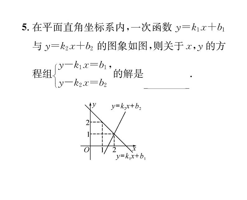 北师大版八年级数学上册第5章二元一次方程组6 二元一次方程与一次函数课时训练课件PPT第6页