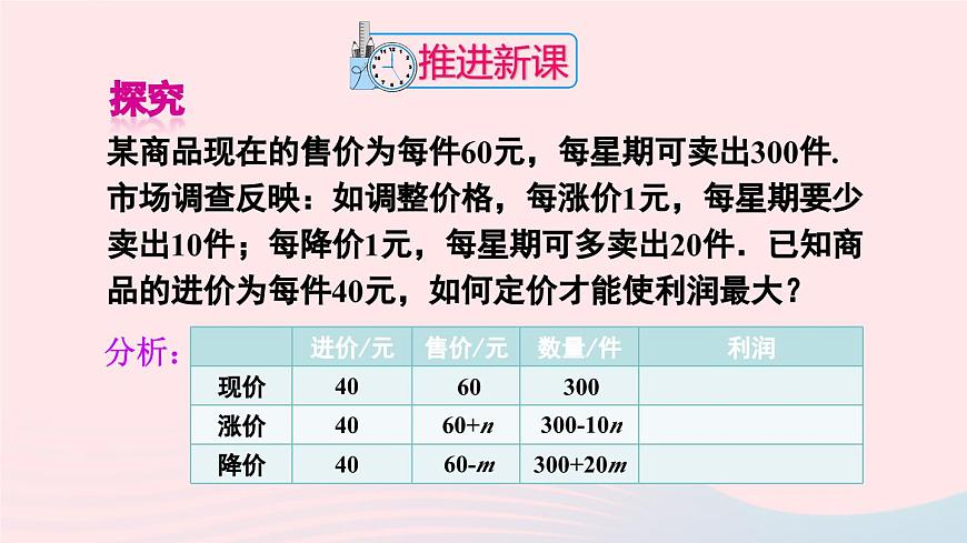 第二十二章二次函數(shù)22.3實(shí)際問題與二次函數(shù)第2課時(shí)最大利潤問題課件（人教版九上）第4頁