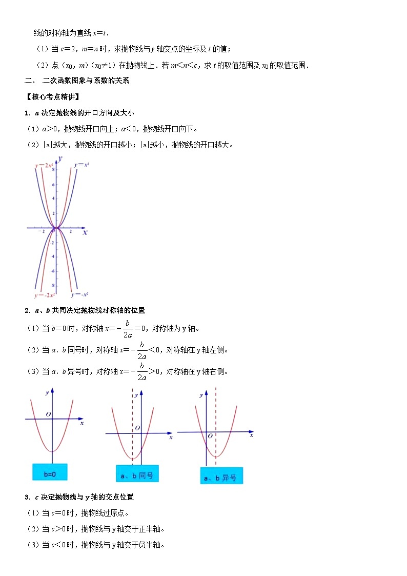 中考数学一轮复习核心考点精讲精练专题16 二次函数(原卷版)第3页