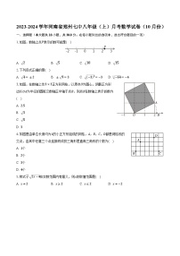 2023-2024学年河南省郑州七中八年级（上）月考数学试卷（10月份）(含解析）