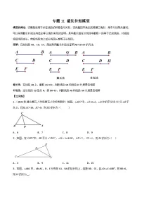 中考数学二轮培优专题11 截长补短模型（2份打包，原卷版+解析版）