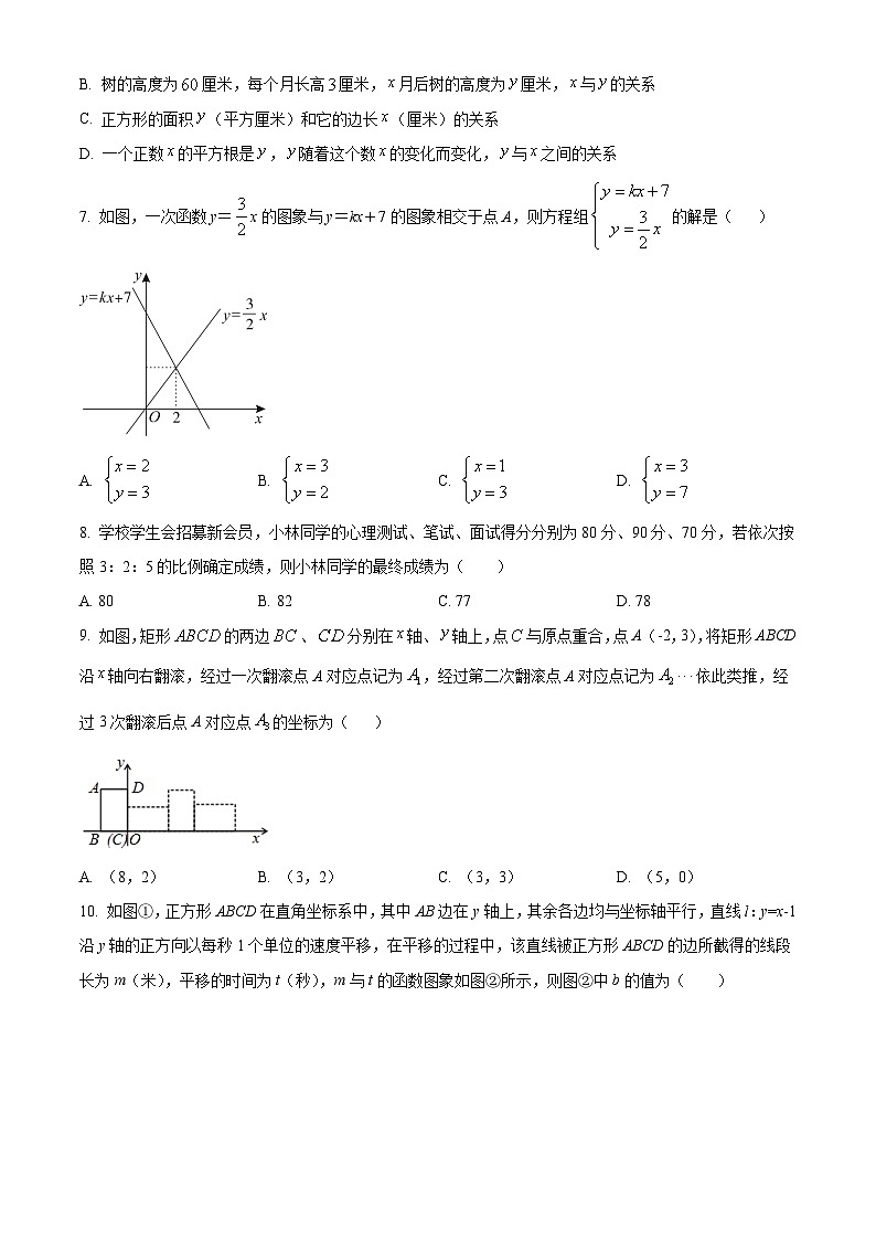 精品解析:河南省郑州中原一中实验学校2021-2022学年八年级上学期期末数学试题(原卷版)02