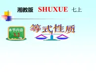 3.2《等式的性质》课件湘教版七年级数学上册