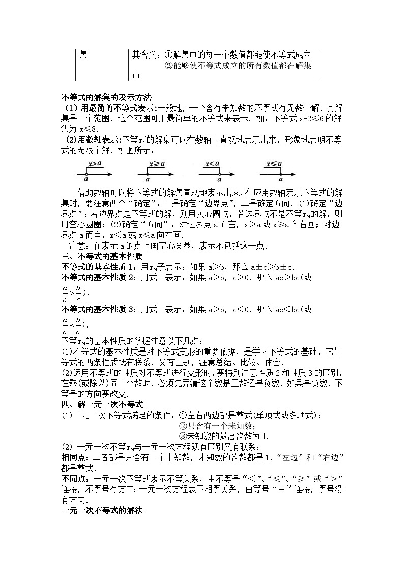 苏科版数学七年级下册期末复习考点串讲+题型专训专题08 一元一次不等式的认识与解法(含解析)第2页