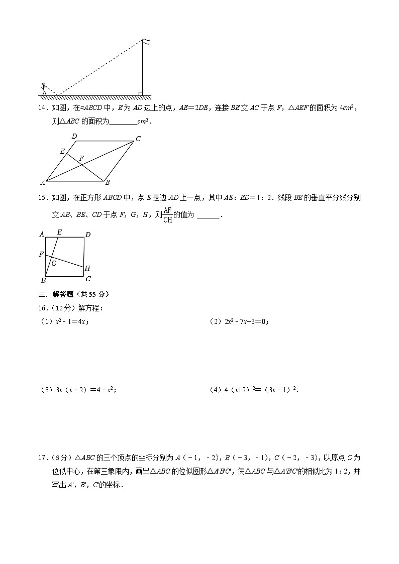 广东省深圳市南山区南山实验教育集团南海中学2023-2024学年上学期九年级期中考试数学试卷03