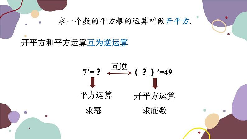 浙教版数学七年级上册 3.1 平方根(新作)课件第6页