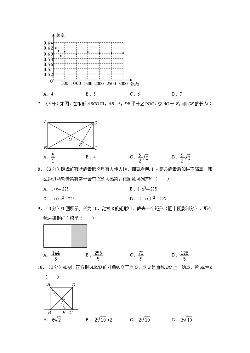 山西省运城市盐湖区2022-2023学年九年级上学期期中数学试卷02