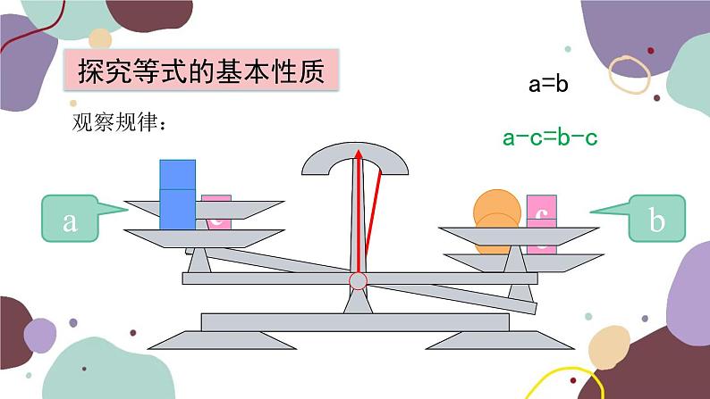 青岛版数学七年级上册 7.1 等式的基本性质课件第6页