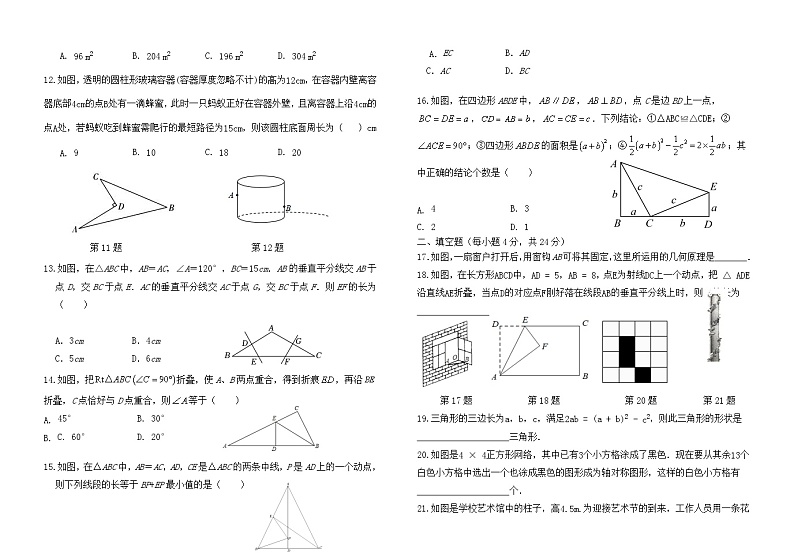 山东省泰安市岱岳区黄前中学2023-2024学年上学期期中考试七年级数学试题02