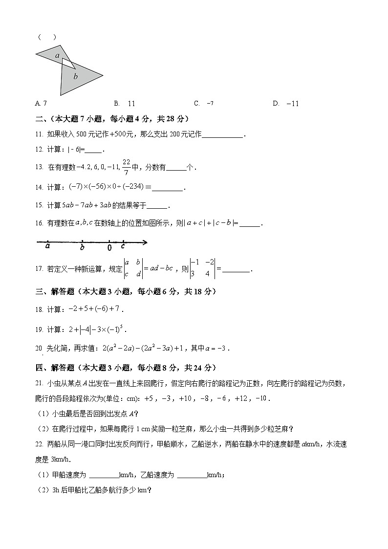 广东省东莞市长安实验中学2023-2024学年七年级上学期期中数学试题02