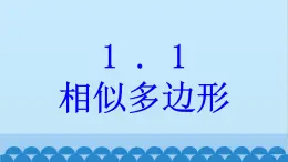 青岛版数学九年级上册 1.1 相似多边形课件