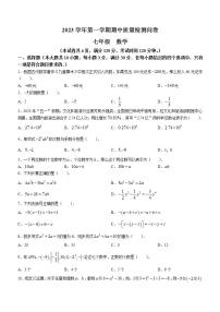 广东省广州市增城区2023-2024学年七年级上学期期中数学试题