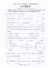 江苏省宿迁市沭阳县2023-2024学年九年级上学期11月期中数学试题