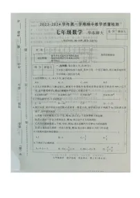 河南省周口市沈丘县2023—2024学年上学期七年级数学期中考试