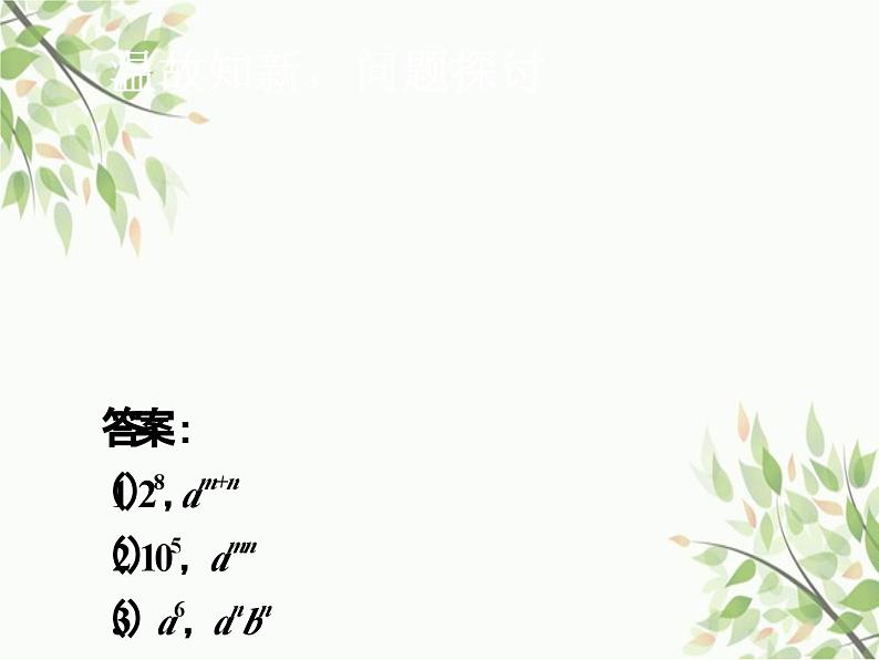 北师大版数学七年级下册 1.3 同底数幂的除法第1课时 同底数幂 的除法-课件第2页