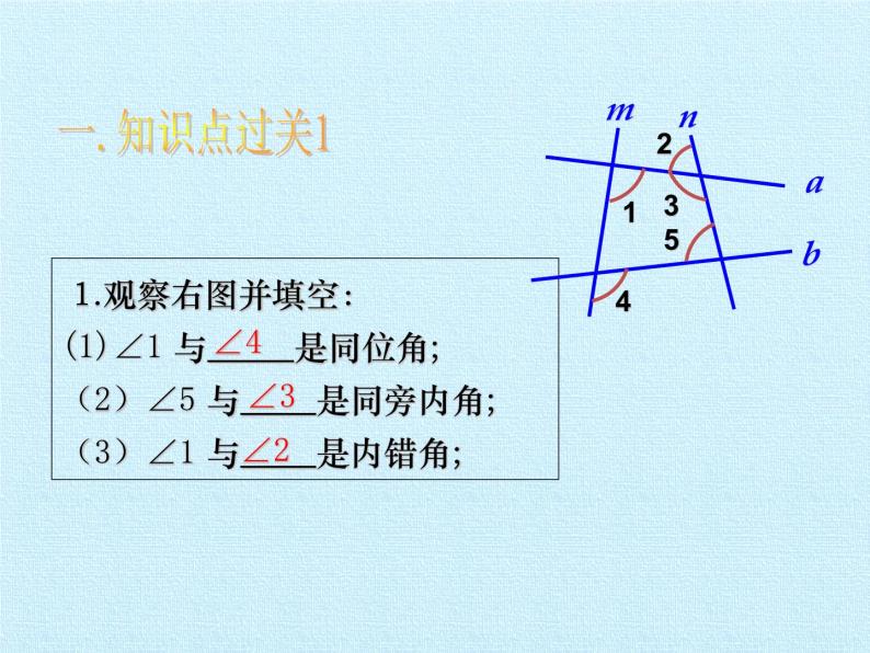 浙教版数学七年级下册 第1章 平行线 复习 课件03