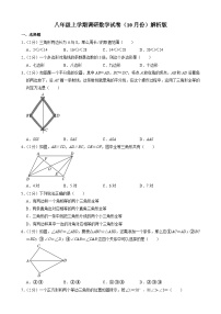 八年级上学期10月月考数学试卷