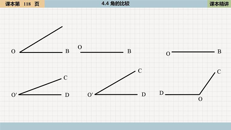 4.4 角的比较 北师大版数学七年级上册课件2第5页