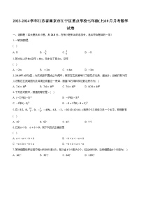 2023-2024学年江苏省南京市江宁区重点学校七年级(上)10月月考数学试卷（含解析）