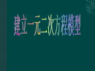 湘教版数学九年级上册 1.1 建立一元二次方程模型 课件