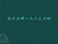 湘教版数学九年级上册 1.2解一元二次方程的算法课件