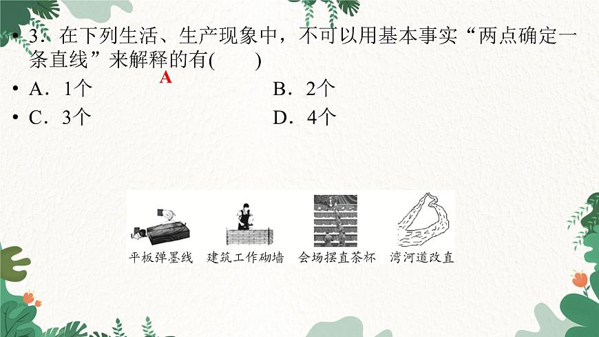 第4章 基本平面圖形 刷易錯(cuò)四 北師大版數(shù)學(xué)七年級上冊課件1第4頁