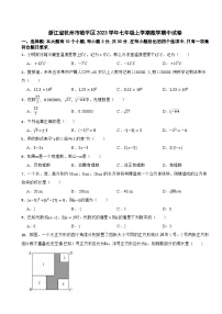 浙江省杭州市临平区2023学年七年级上学期数学期中试卷