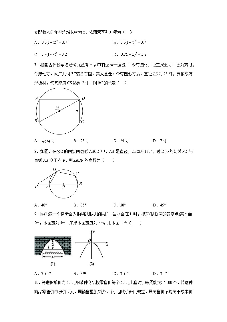 湖北省随州市曾都区、随县5校联考2023-2024学年九年级上学期月考数学试题(含解析)02